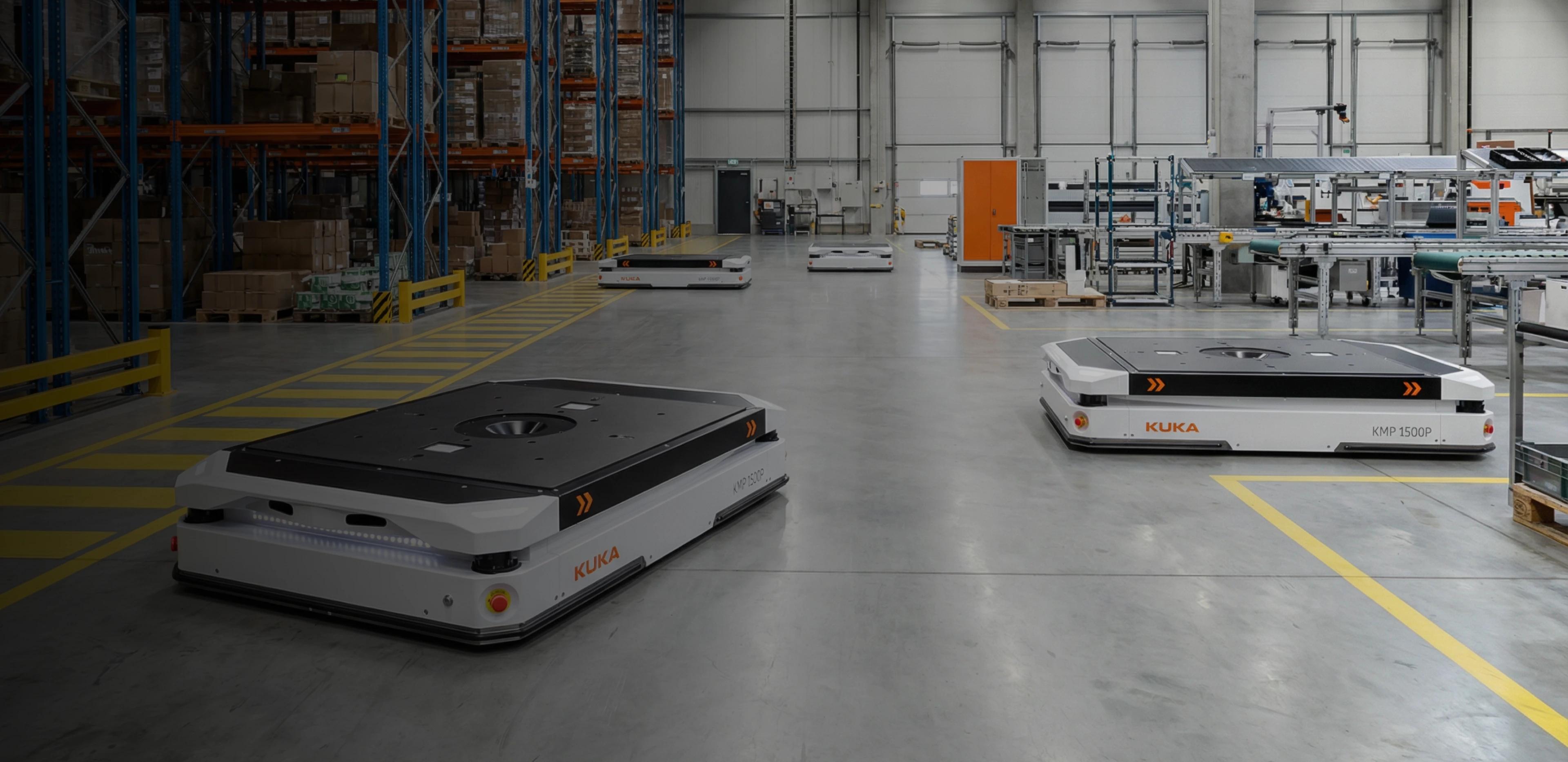 Yazaki — warehouse robotics and container rotation